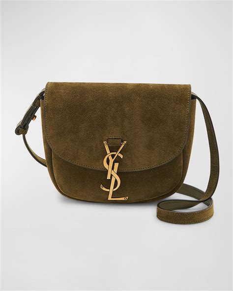 green suede ysl bag|green YSL purse.